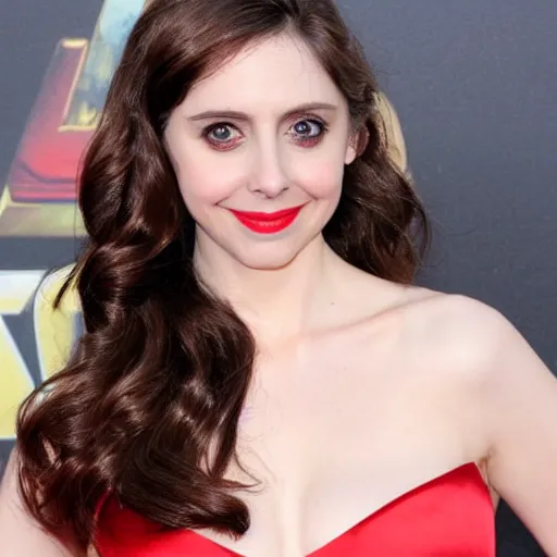 Image similar to Alison Brie as Marvel's Black Widow