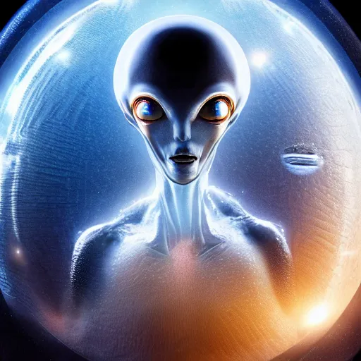 Image similar to A stunning highly detailed alien lideform, super high definition, UHD