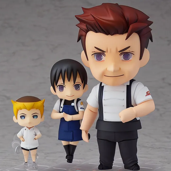 Prompt: gordon ramsay, an anime nendoroid of gordon ramsay figurine, detailed product photo