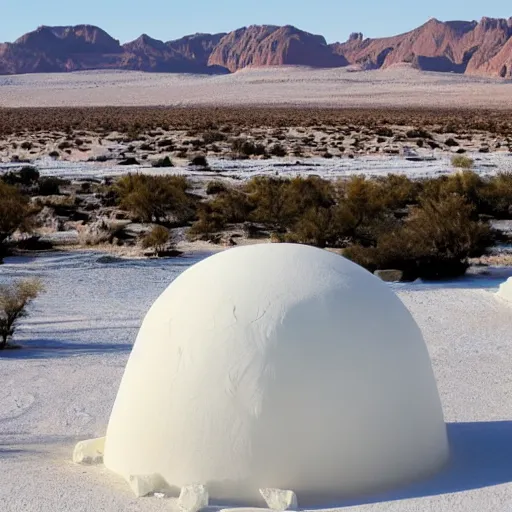 Image similar to igloo on a desert
