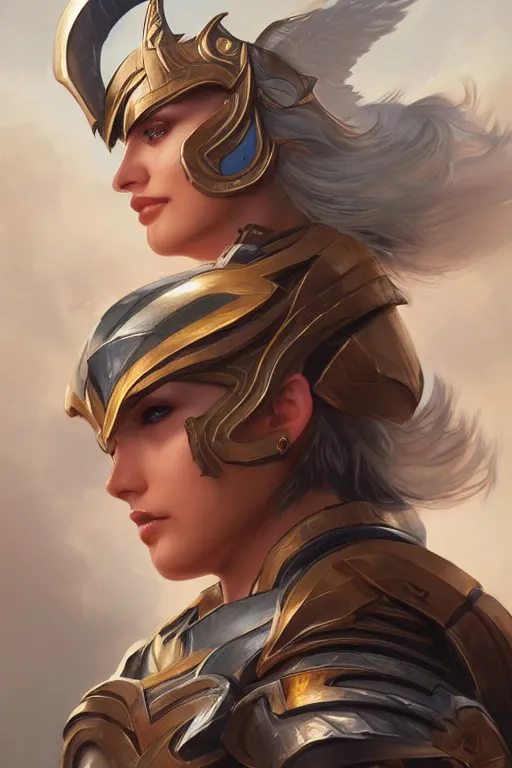 Image similar to amazon valkyrie athena, d & d, fantasy, portrait, highly detailed, headshot, digital painting, trending on artstation, concept art, sharp focus, illustration, art by artgerm and greg rutkowski and magali villeneuve