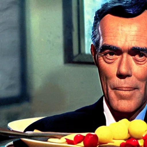 Image similar to henry fonda in a fondue, 8 k ultra realistic details