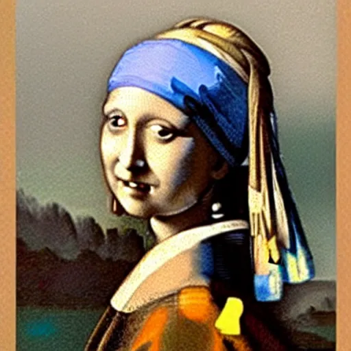 Image similar to monalisa with the pearl earring