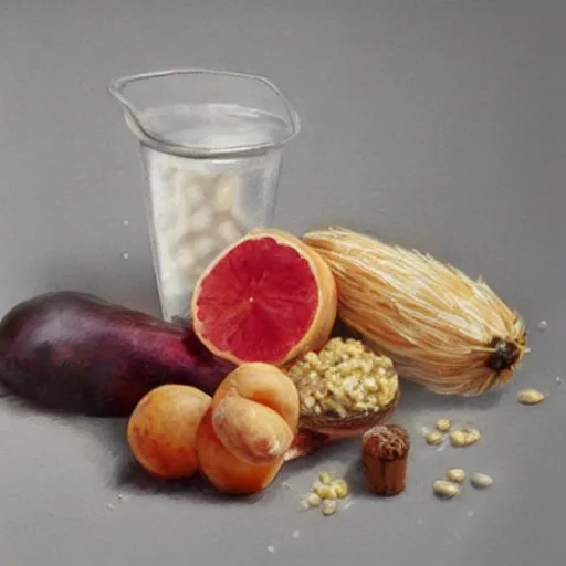 Image similar to high fiber food, hyperrealism