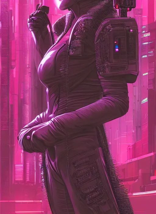 Image similar to a gorgeous cyberpunk hacker, centered in the frame, cyberpunk concept art by Jean Giraud and josan gonzales, digital art, highly detailed, intricate, sci-fi, sharp focus, Trending on Artstation HQ, deviantart, 4K UHD image