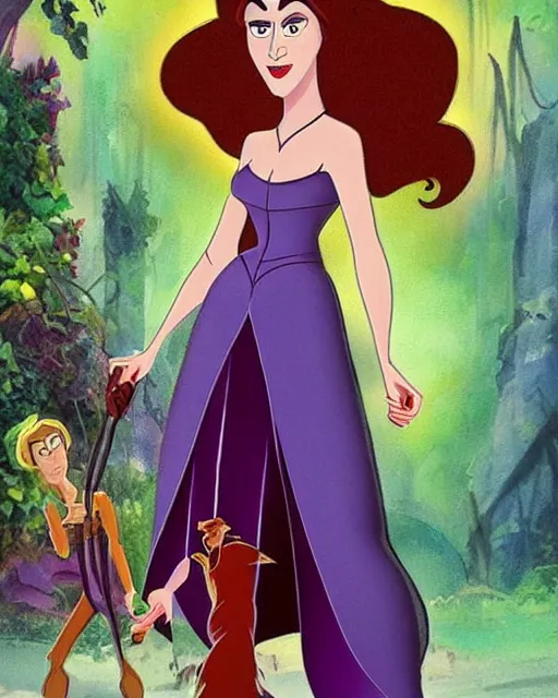 Prompt: A beautiful gothic Jane from Tarzan, Disney Pixar