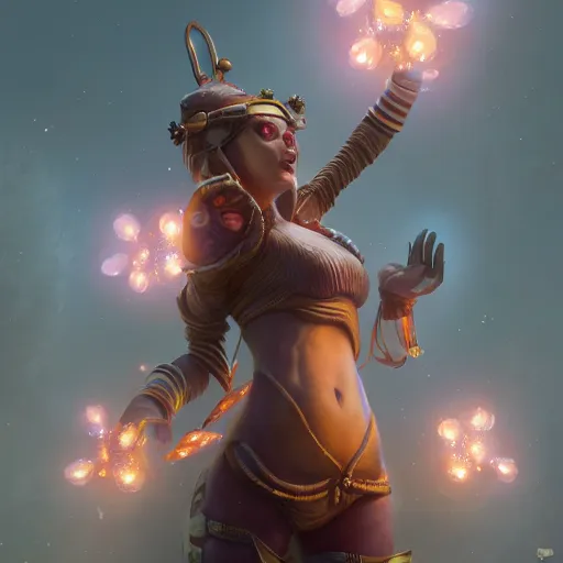 Image similar to The Bee Goddess, huggy wuggy from poppy playtime video game, fullbody, ultra high detailed, glowing lights, oil painting, Greg Rutkowski, Charlie Bowater, Beeple, unreal 5, DAZ, hyperrealistic, octane render, RPG portrait, dynamic lighting, fantasy art, beautiful face