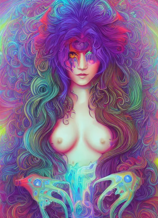 Prompt: autistic bisexual graphic designer fursona, long haired attractive androgynous cat seahorse humanoid, coherent detailed character design, weirdcore voidpunk digital art by delphin enjolras, wlop, louis wain, furaffinity, cgsociety, trending on deviantart