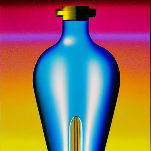 Prompt: glass vodka bottle by shusei nagaoka, kaws, david rudnick, airbrush on canvas, pastel colors, cell - shaded, 8 k
