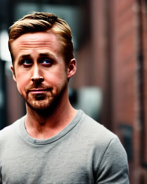 Image similar to ryan gosling reaction picture, high definition, xf iq 4, f / 1. 4, iso 2 0 0, 1 / 1 6 0 s, 8 k, raw, dramatic lighting, symmetrical balance, in - frame