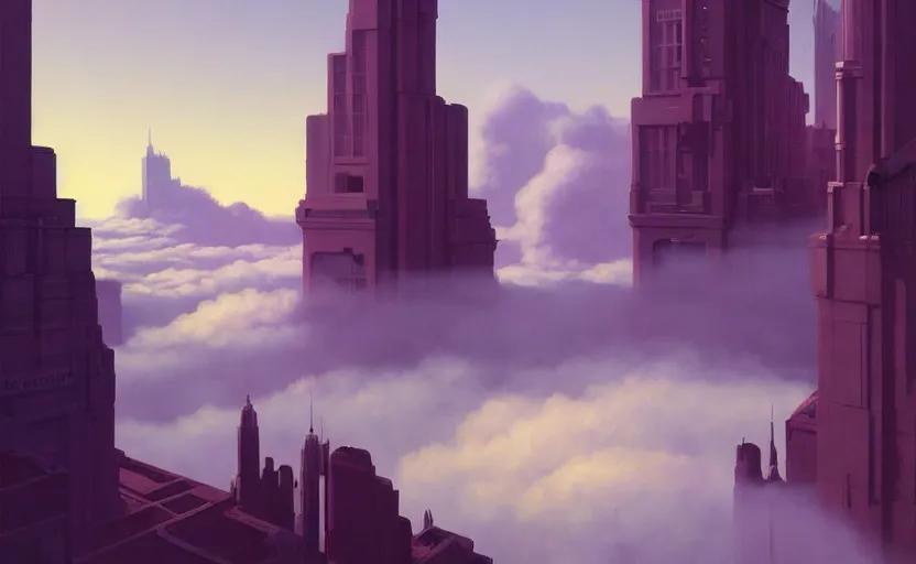 Prompt: A victorian city built above the clouds , very coherent, painted by Edward Hopper, Wayne Barlowe, painted by James Gilleard, airbrush, art by JamesJean