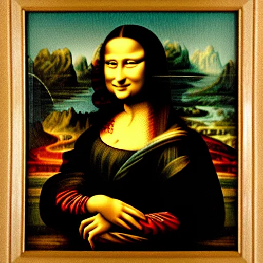 Image similar to chinese style portrait of a lady, mona lisa