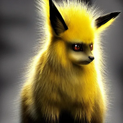 Image similar to national geographic photo of jolteon, pokemon in the wild, intricate, portrait, 8 k highly professionally detailed, hdr, award winning