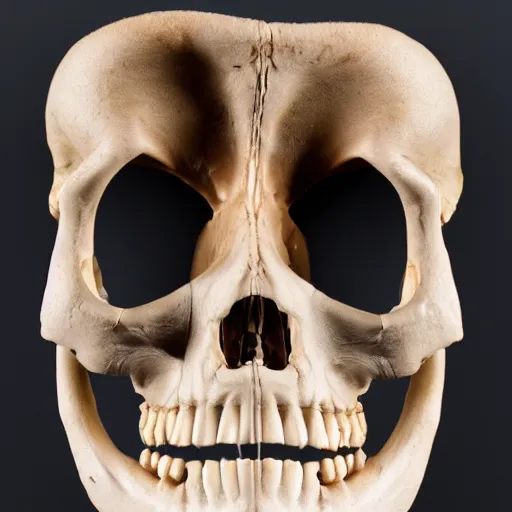 Image similar to lower jaw bone and cheek bones of a human