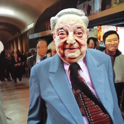 Prompt: george soros dressed as mao tse dong