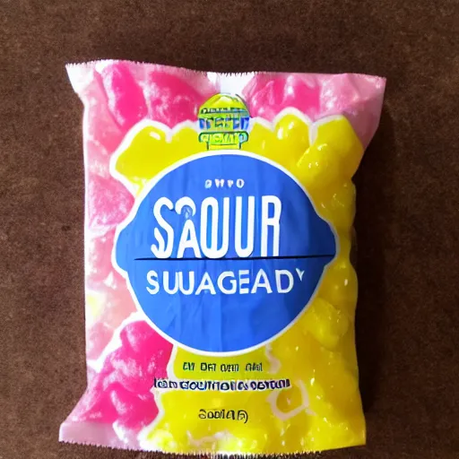 Image similar to sour daddy sugary candy, similar to sour patch kids