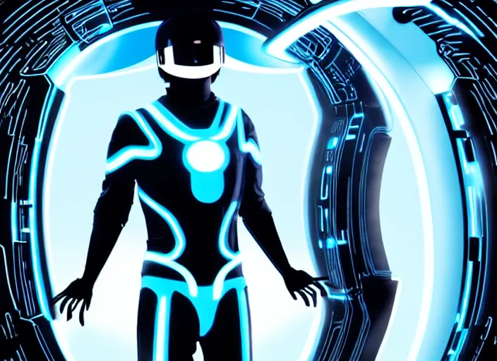 Prompt: concept art, tron legacy, vyle art