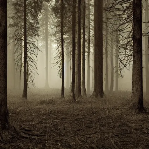 Prompt: the dead forest