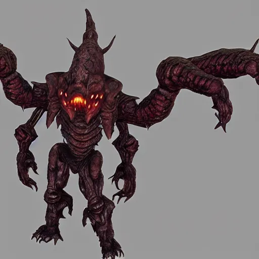 Image similar to insect monster from doom eternal