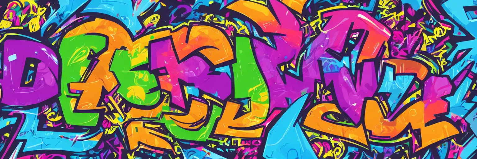 Image similar to graffiti letters, graffiti writing, graffiti, highly detailed, digital painting, artstation, concept art, sharp focus, illustration, by lisa frank