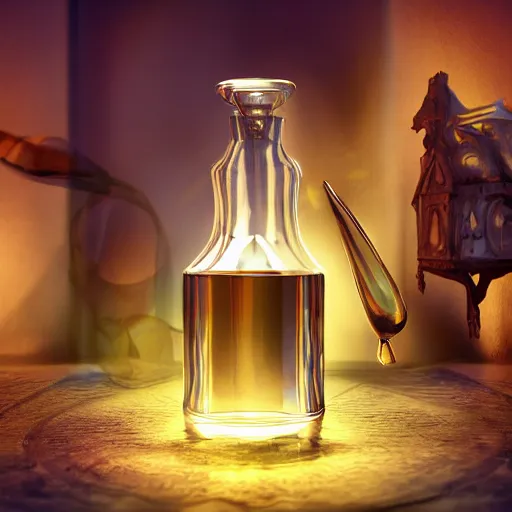 Prompt: a potion filled with a magical liquid,studio lighting,fantasy,4k,realistic