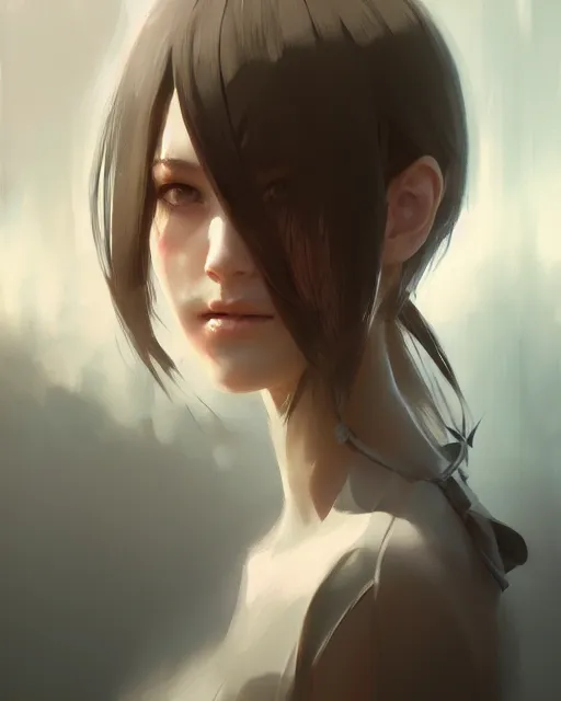 Image similar to , beautiful, detailed portrait, cell shaded, 4 k, concept art, by wlop, ilya kuvshinov, artgerm, krenz cushart, greg rutkowski, pixiv. cinematic dramatic atmosphere, sharp focus, volumetric lighting, cinematic lighting, studio quality