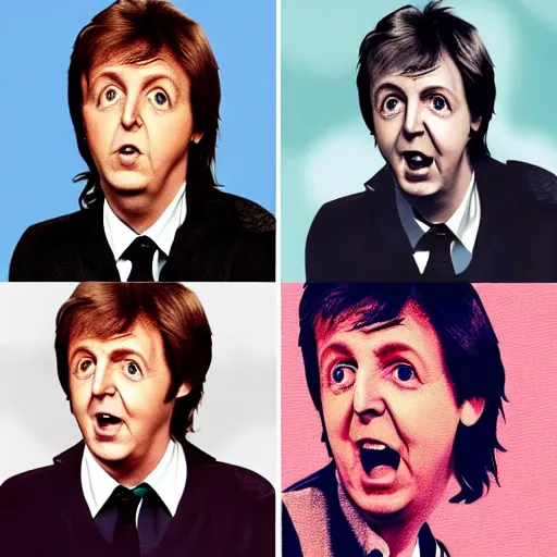 Image similar to Paul McCartney in the style of Disney