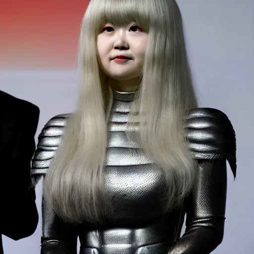 Image similar to griffith from berserk by kentaro miura at hist white house inaugural press conference, photo by getty images