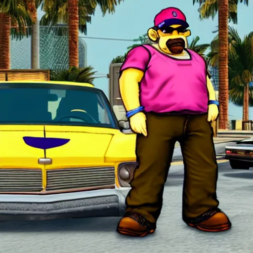 Image similar to Wario in GTA Vice City