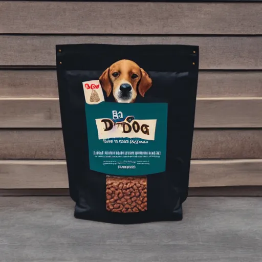 Image similar to bag of dog food for humans