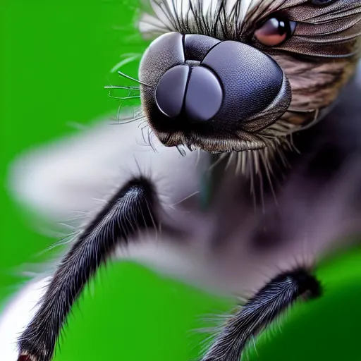 Image similar to a housefly - cat - hybrid, animal photography