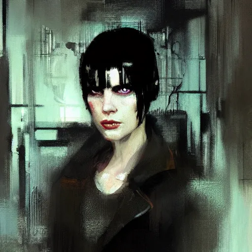 Image similar to portrait of rachael from bladerunner by jeremy mann