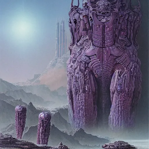 Image similar to epic digital masterpiece by Wayne Barlowe