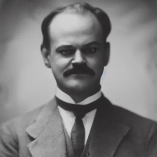 Prompt: headshot edwardian photograph of kelsey grammer wearing a schoolgirl outfit, 1 9 2 0 s, sinister, evil, realistic face, 1 9 1 0 s, grainy, victorian, soft blur