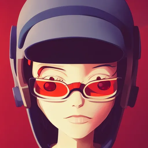 Prompt: face icon stylized minimalist flcl, loftis, cory behance hd by jesper ejsing, by rhads, makoto shinkai and lois van baarle, ilya kuvshinov, rossdraws global illumination