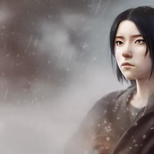 Prompt: hinata hyuga in real life, face centered portrait, Confident, fog, rain, volumetric lighting, beautiful, golden hour, sharp focus, ultra detailed, cgsociety by Leesha Hannigan, Ross Tran, Thierry Doizon, Kai Carpenter,Ignacio Fernández Ríos