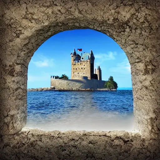 Image similar to castle sea