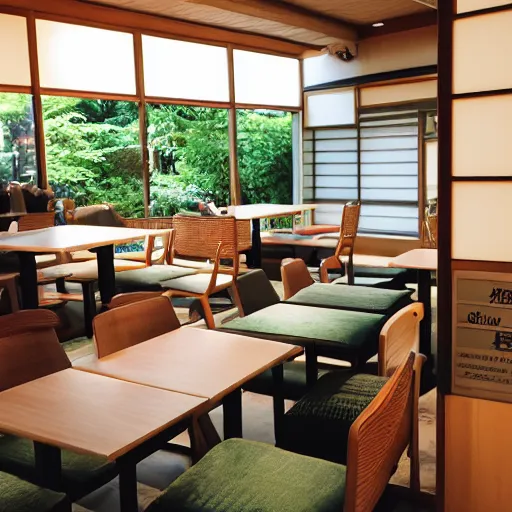 Prompt: hidden Japanese cafe