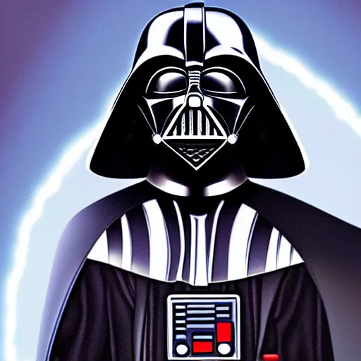 Prompt: Darth Vader as a character in a Pixar cartoon