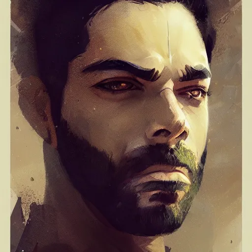 Prompt: A portrait of Rahul Kohli, star wars art, art by greg rutkowski, matte painting, trending on artstation