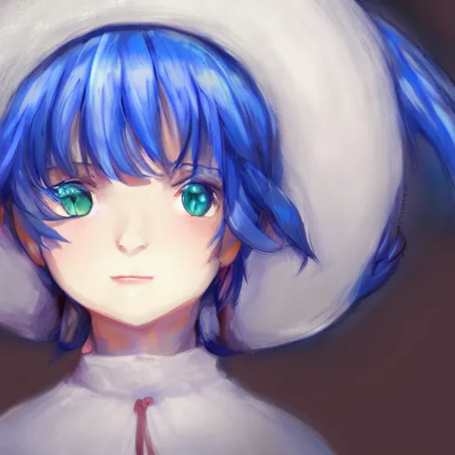 Image similar to full headshot portrait of Cirno from Touhou, drawn by WLOP, by Avetetsuya Studios, attractive character, colored sketch anime manga panel, Cirno from Touhou, trending on artstation