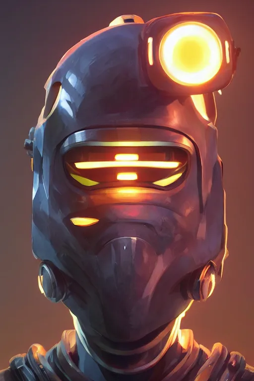 Image similar to epic mask helmet robot ninja portrait stylized as fornite style game design fanart by concept artist gervasio canda, behance hd by jesper ejsing, by rhads, makoto shinkai and lois van baarle, ilya kuvshinov, rossdraws global illumination radiating a glowing aura global illumination ray tracing hdr render in unreal engine 5