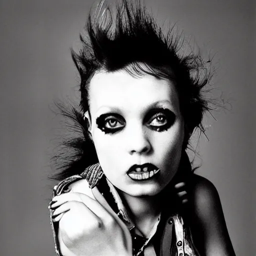 Image similar to Punk girl by Richard Avedon