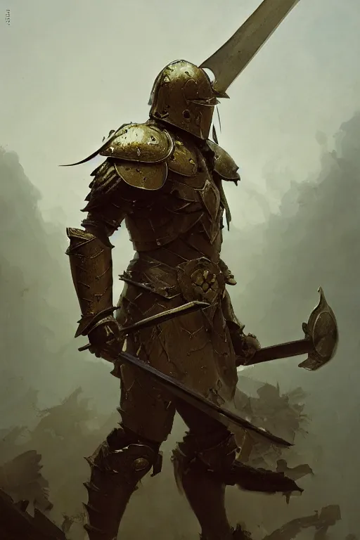 Image similar to , legendary warrior, heroic fighter, decorative ornaments, battle armor, by carl spitzweg, ismail inceoglu, vdragan bibin, hans thoma, greg rutkowski, alexandros pyromallis, perfect face, sharply focused, sharply detailed, centered, rule of thirds, realistic shading