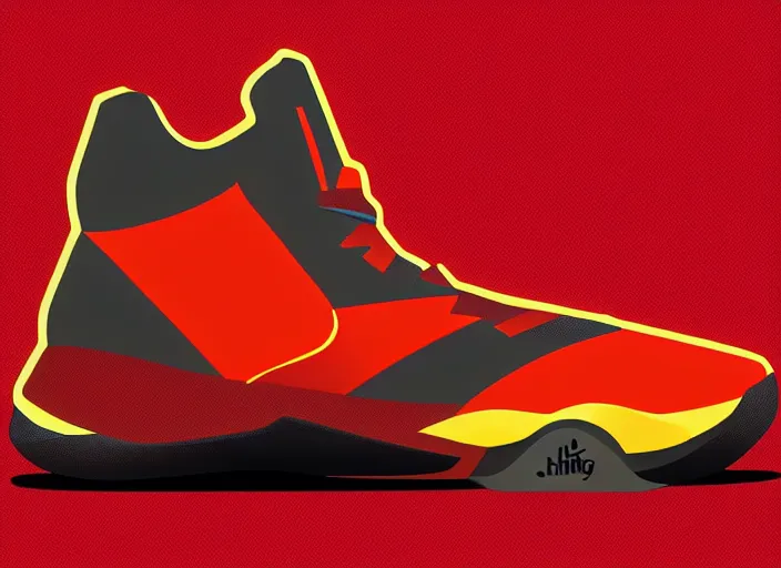 Prompt: basketball sneakers concept of chang - chi, trending on artstation, smooth, sharp focus