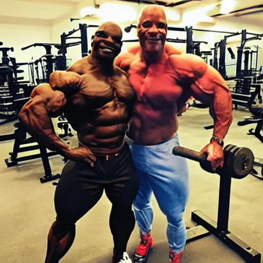 Image similar to ronnie coleman with trenbolone cow