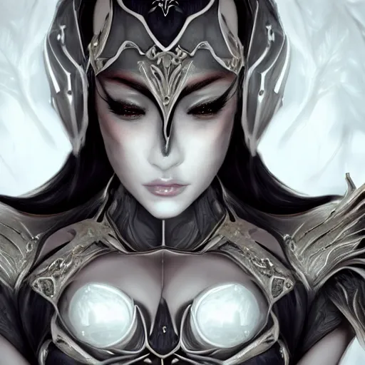 Image similar to highly detailed exquisite fanart, of a beautiful female warframe, but as an anthropomorphic robot dragon, matte black metal armor with white accents, engraved, close-up shot, epic cinematic shot, sharp claws for hands, professional digital art, high end digital art, singular, realistic, captura, DeviantArt, artstation, Furaffinity, 8k HD render