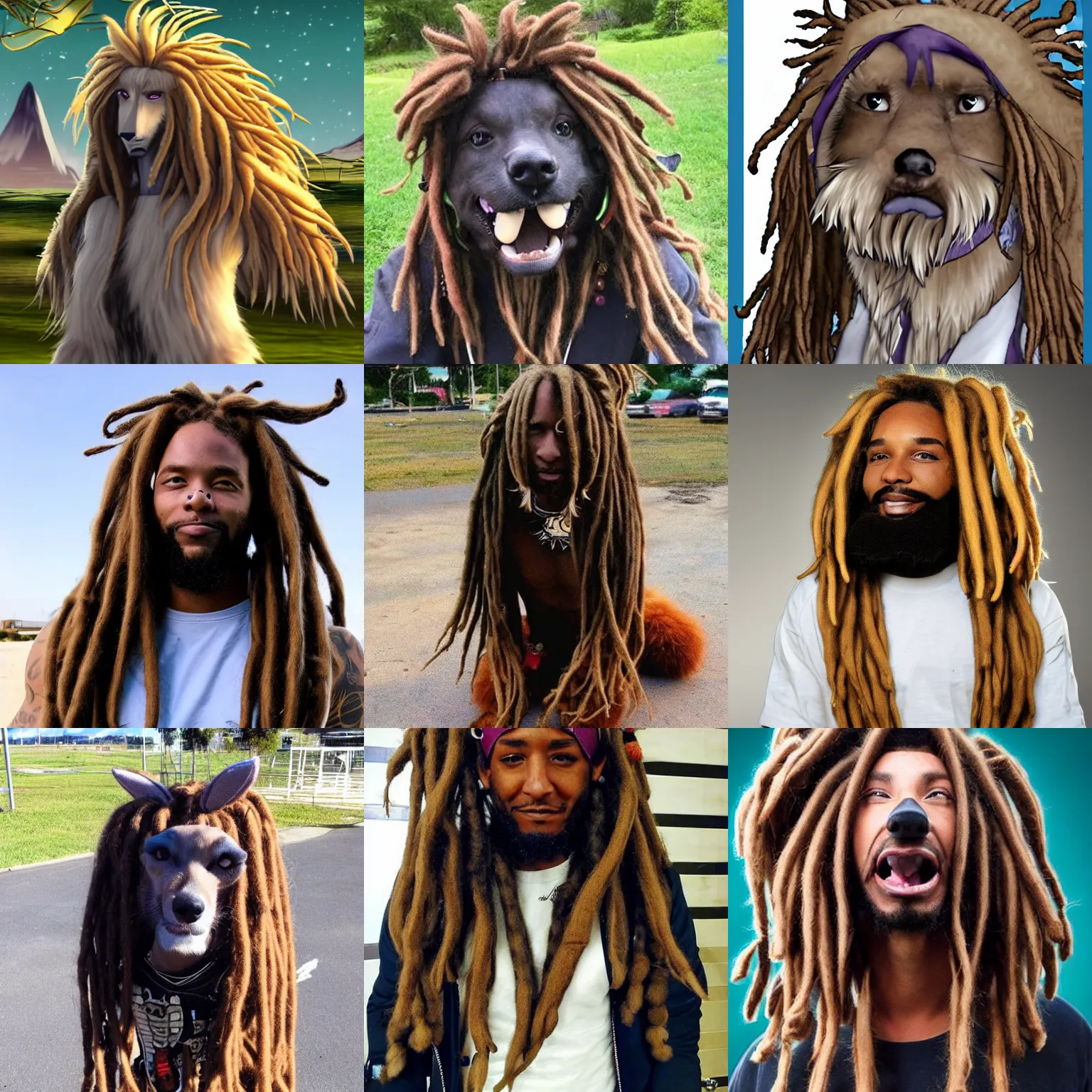 Prompt: furry woolie with dreadlocks denies your hot zone