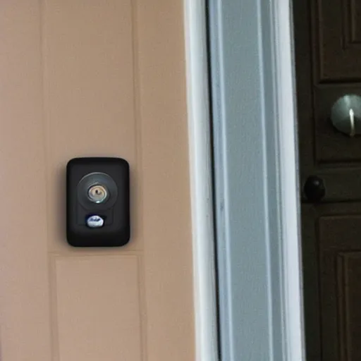 Prompt: ring doorbell snapshot of a sasquatch