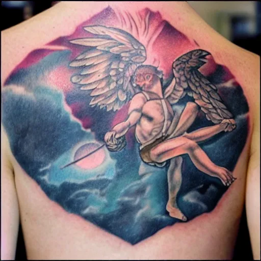 flying angel tattoo | angel tattoo, angel tattoo designs, an… | Flickr